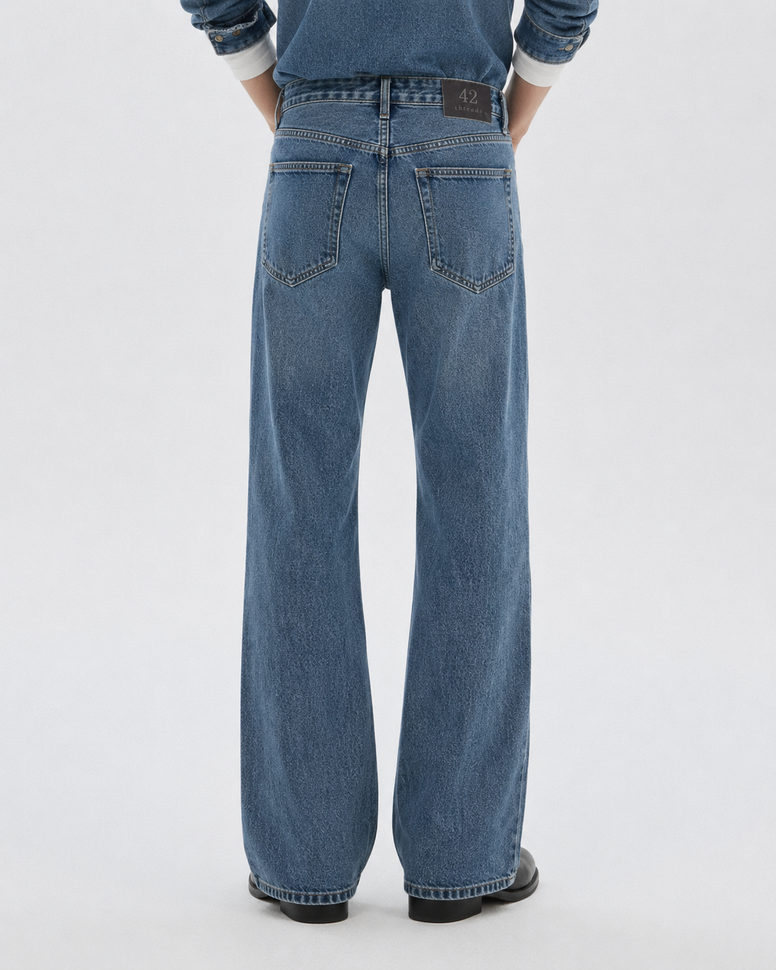 Light Blue Bootcut Jeans - Image 2