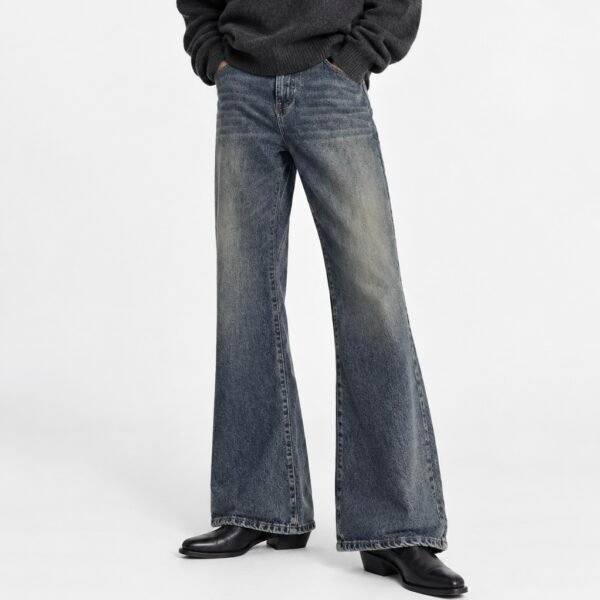 Vintage Wash Bootcut Jeans